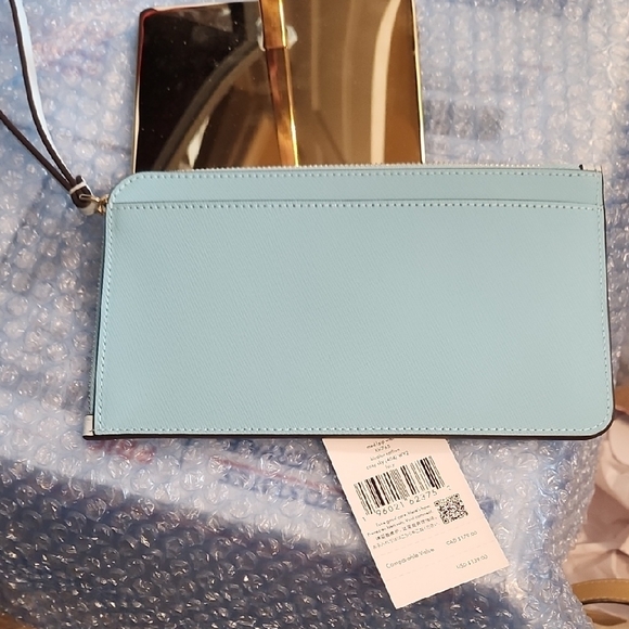 Kate Spade Blue Wristlet - Picture 2 of 2